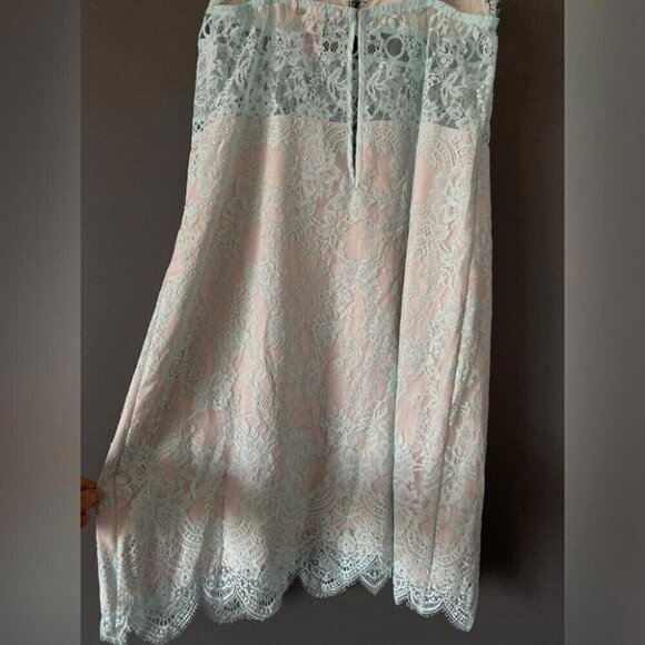 Victoria’s Secret Mini Dress Regencycore Lace Tunic Pastel Night Out - Picture 9 of 14